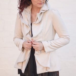 Winter White Ruffle Coat